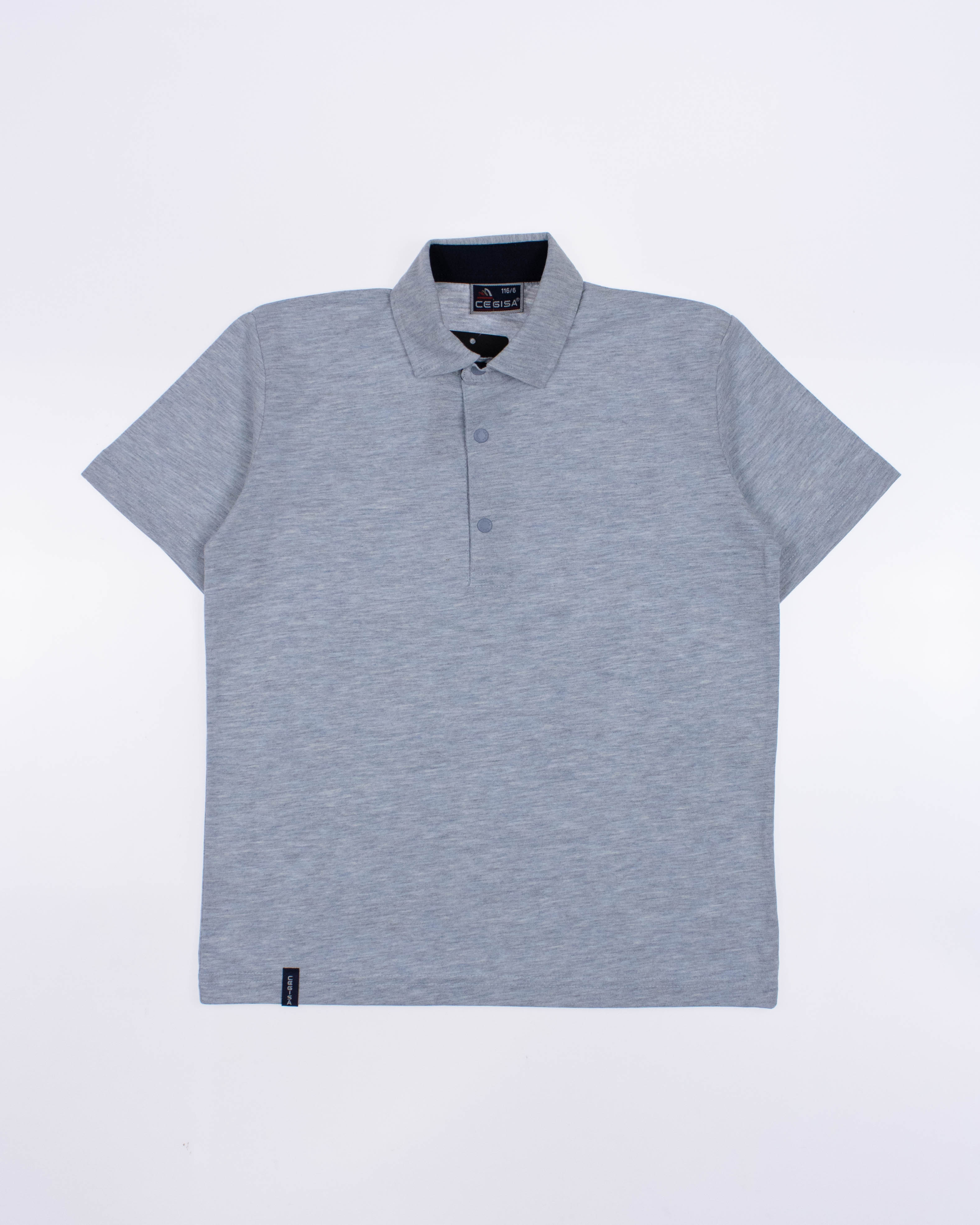 CEGISA 4008/1 Поло (кнопки) (цвет: Серо-голубой меланж 170 см) CEGISA 4008/1 Поло (кнопки) (цвет: Серо-голубой меланж 170 см)